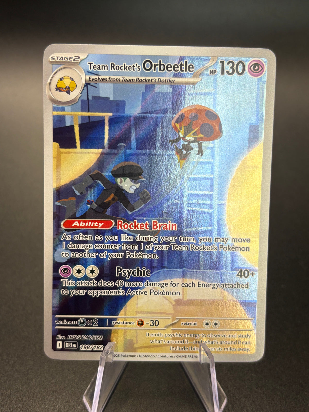 Team Rocket's Orbeetle (198) — Destined Rivals — Near Mint