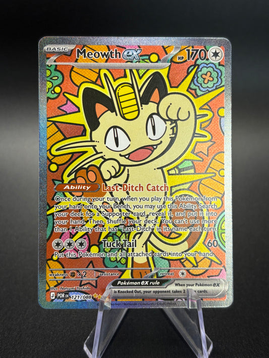 Meowth ex (121) — Perfect Order — Near Mint