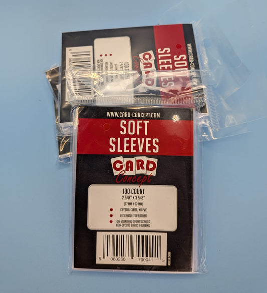Single Card Holder Soft Sleeves (100 in a pack)