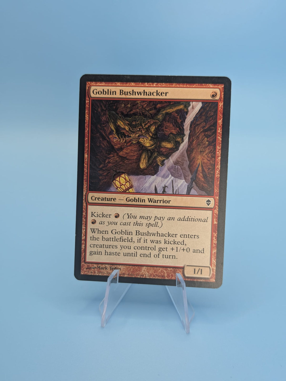 Goblin Bushwhacker (125) — Zendikar — Near Mint