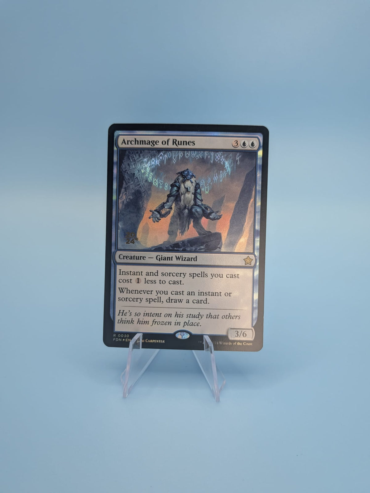 Archmage of Runes (30, Foil) — Magic: The Gathering Foundations: Promos — Near Mint